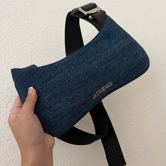 JACQUEMUS Indigo Le Raphia 'Le Bisou Gros Grain' Bag - Picture 14 of 16